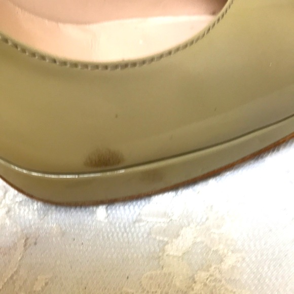L.K.Bennett Patent Leather Pumps Size 37/6.5 Taupe - Picture 5 of 6